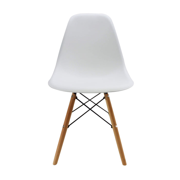 Silla de comedor DKR tipo Eames color blanco