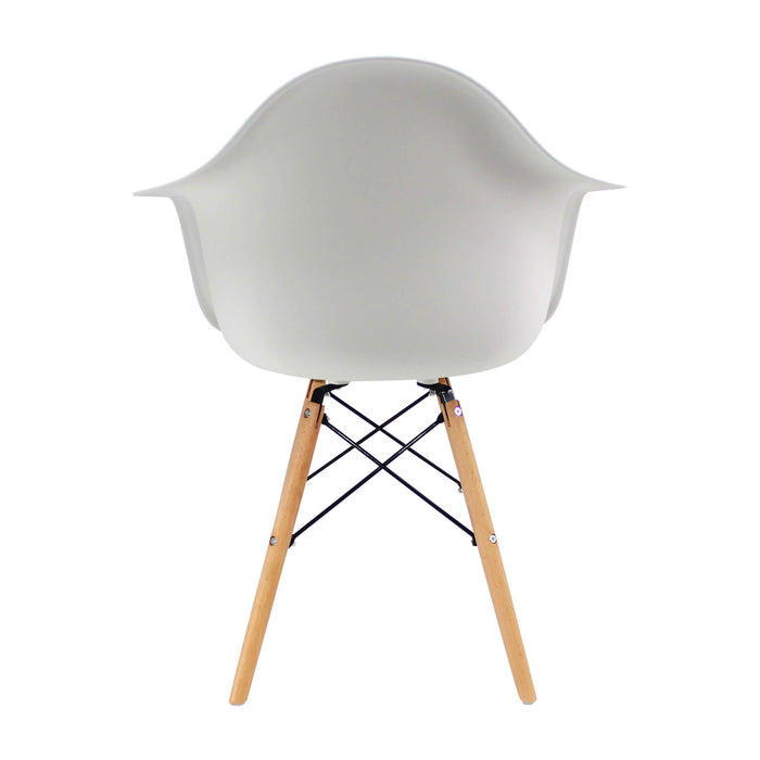 Silla de comedor Eames brazos color blanco