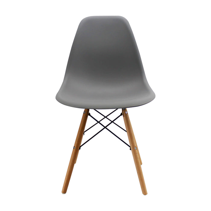 Silla de comedor DKR tipo Eames color gris