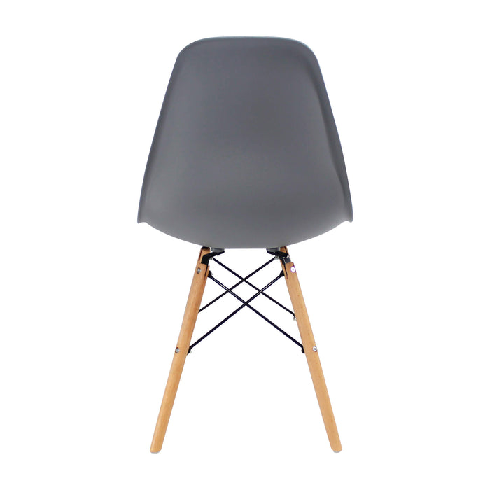 Silla de comedor DKR tipo Eames color gris