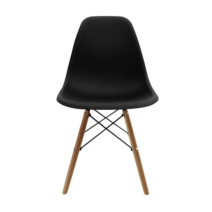 Silla de comedor DKR tipo Eames color negro