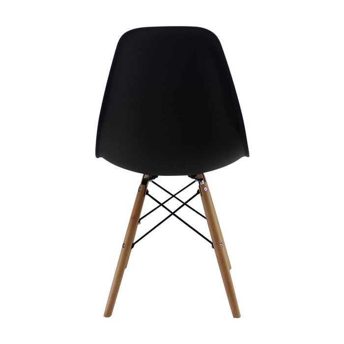 Silla de comedor DKR tipo Eames color negro