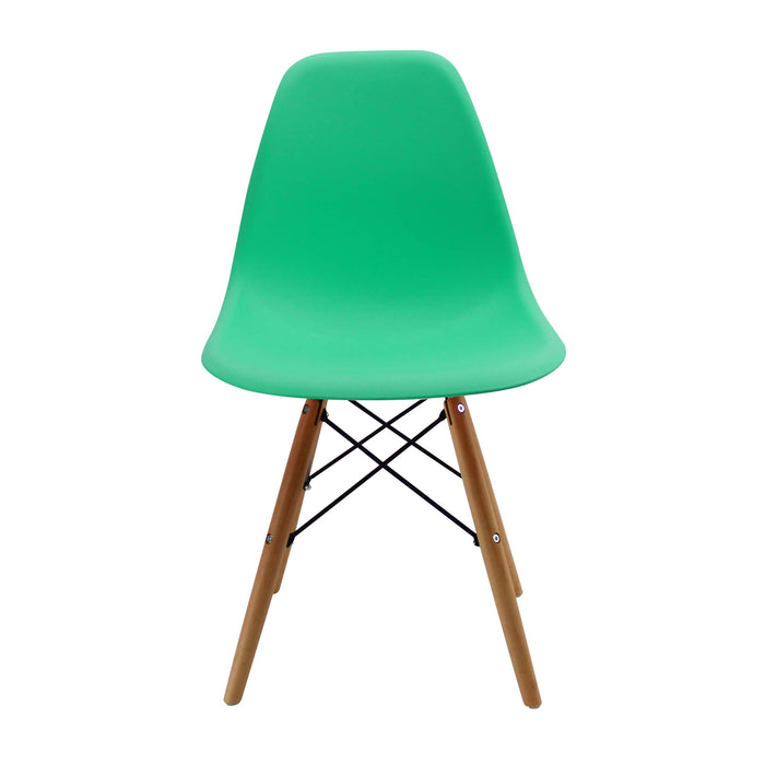 Silla de comedor DKR tipo Eames color verde menta