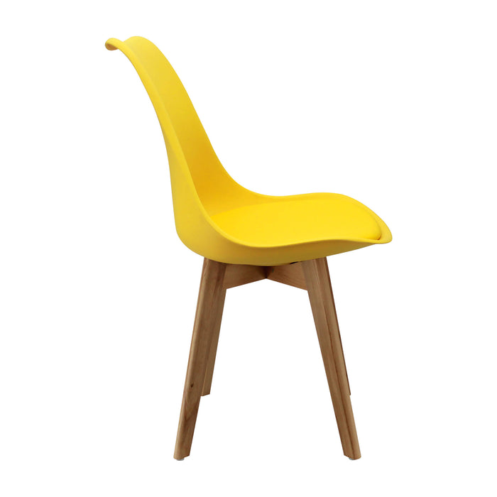 Silla de comedor Joly color amarillo