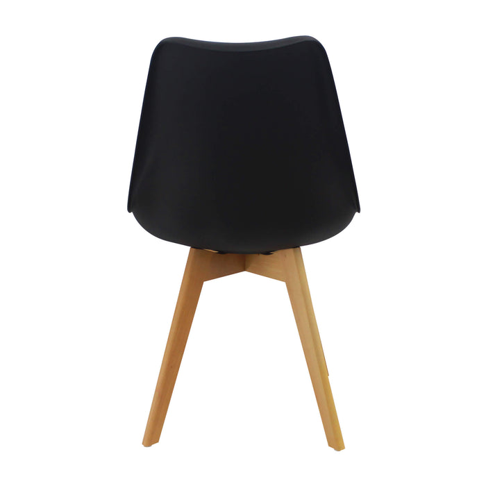 Silla de comedor joly color negro