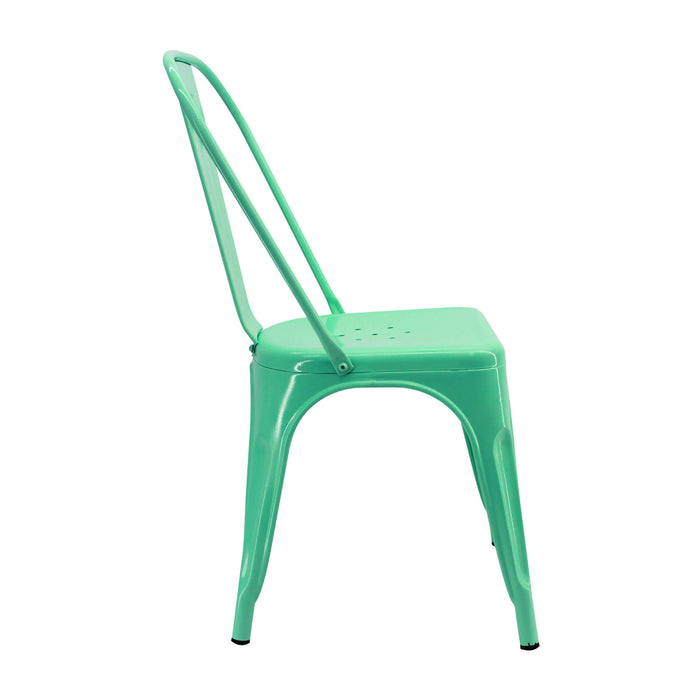 Silla de comedor tolix  color verde menta