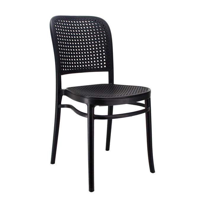 silla de exterior para comedor jardín 1145 color negro