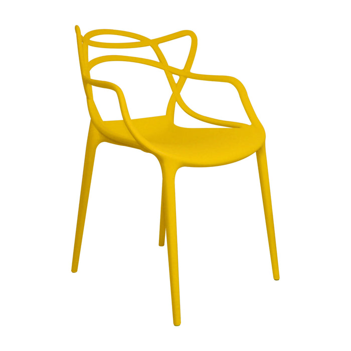 Silla de exterior solna master jardín color amarillo