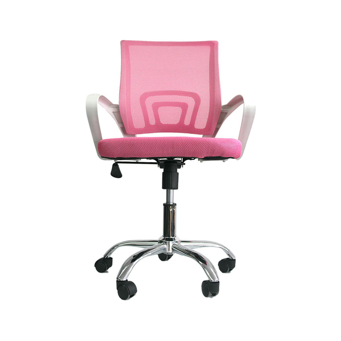 silla de escritorio tok color rosado