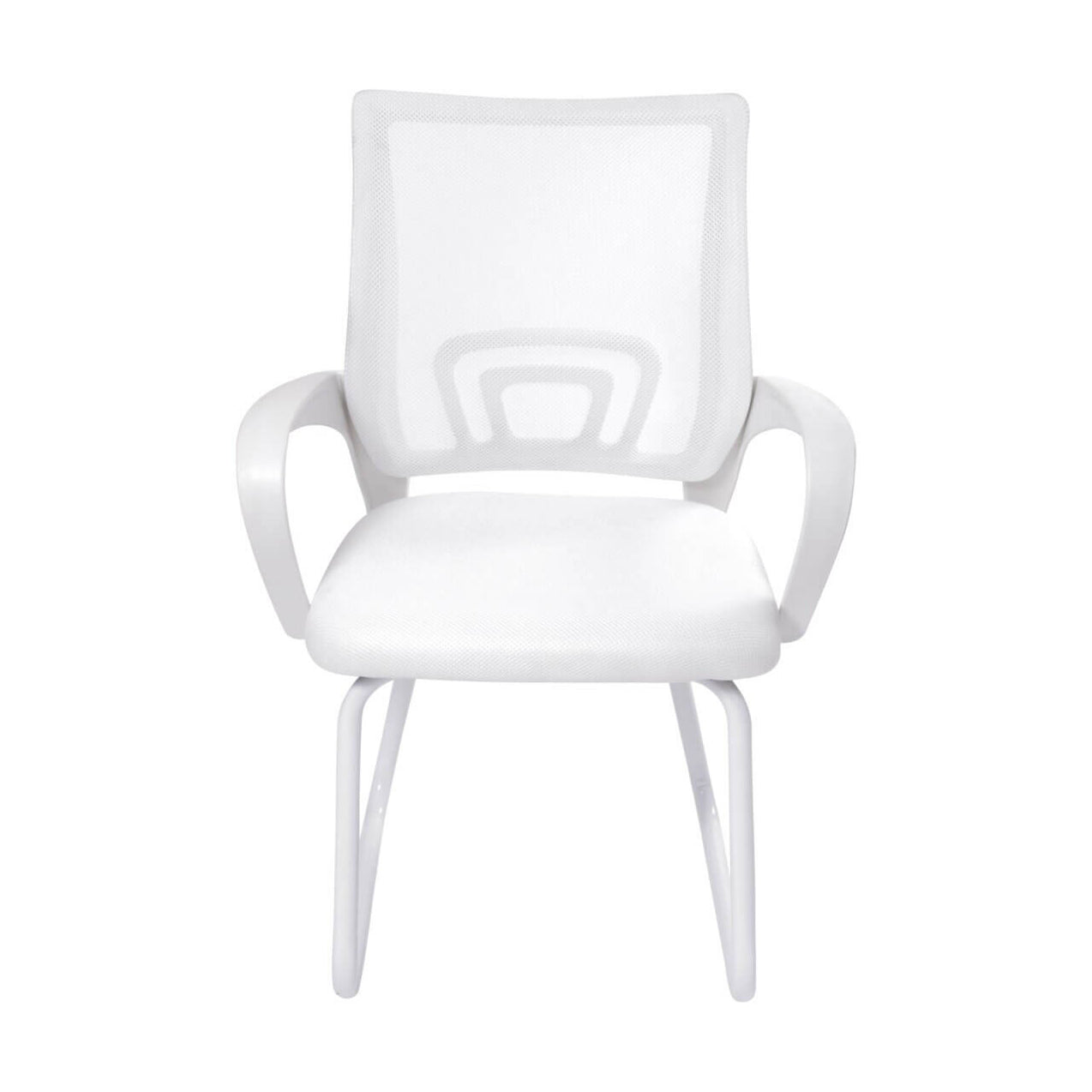 Silla interlocutora tok fija escritorio color blanco - Madecentro