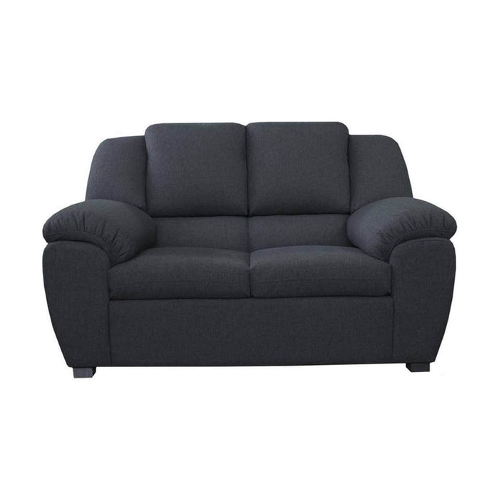 Sofá dena 2 puestos plomo tela anti fluidos 150x82x105 cm