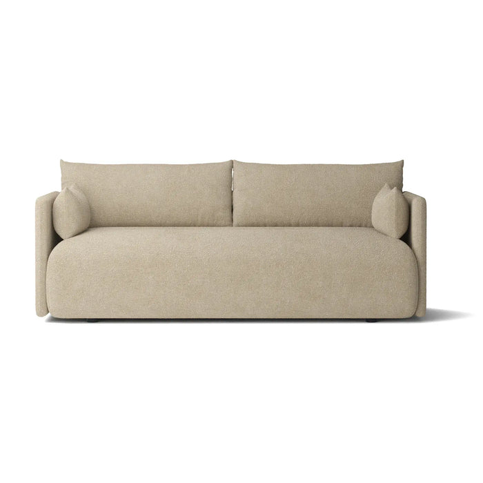 Sofá snop 2 puestos beige tela anti fluidos 178x90x75 cm