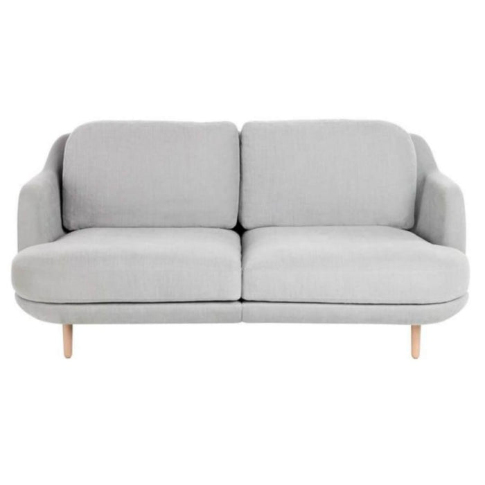 Sofá empe 2 puestos gris tela pet friendly anti fluidos 160x93x75 cm