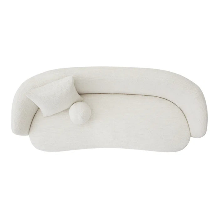 Sofá cina 3 puestos blanco tela anti fluidos 220x95x72 cm