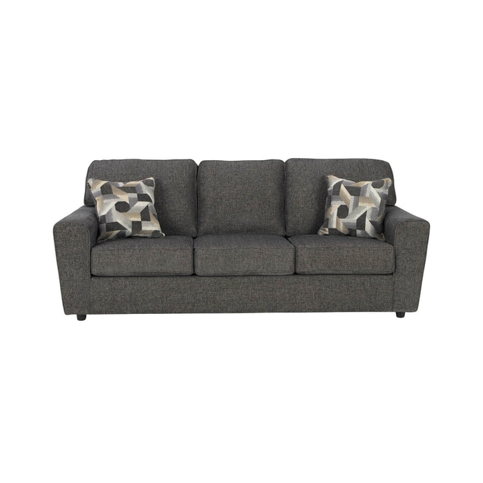 Sofá damián 3 puestos gris tela anti fluidos 218x96x91 cm