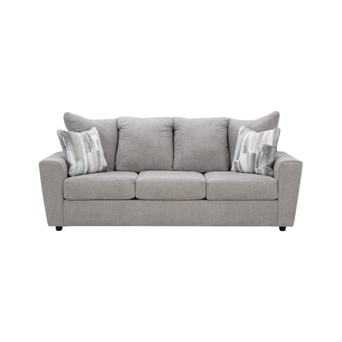 Sofá olimpo 3 puestos gris tela anti fluidos 218x96x99 cm