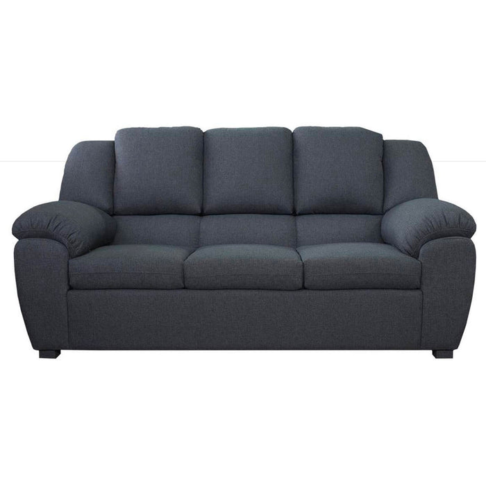 Sofá dena 3 puestos plomo tela anti fluidos 200x82x105 cm