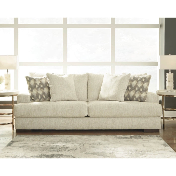 Sofá atlas 4 puestos beige tela anti fluidos 238x101x96 cm