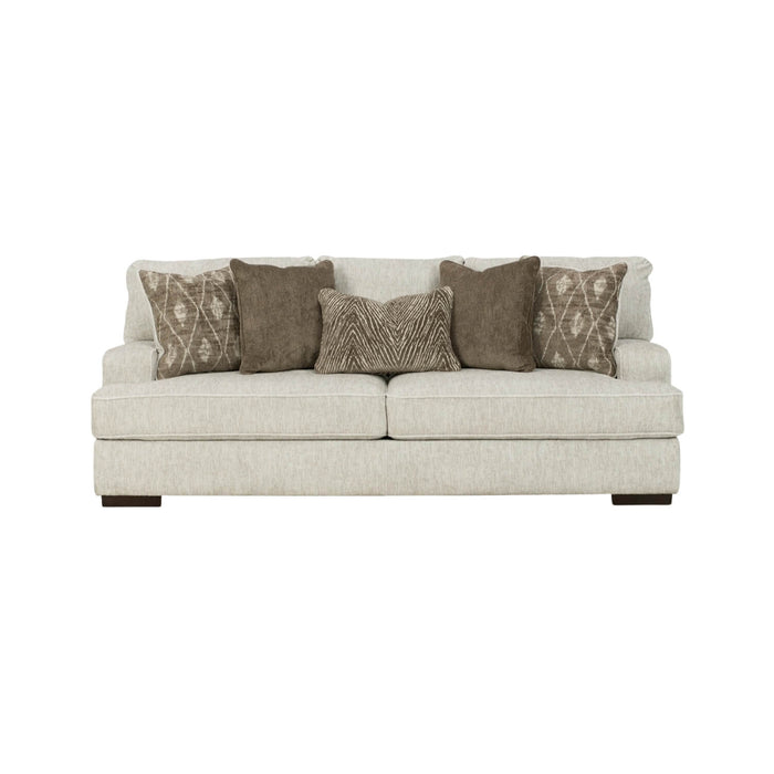 Sofá lisboa 4 puestos beige tela anti fluidos 241x111x99 cm