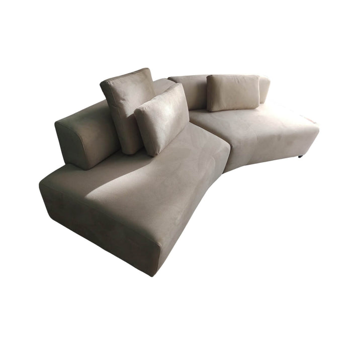 Sofá vitoria 4 puestos beige tela tribeca anti fluidos 300x100x70 cm