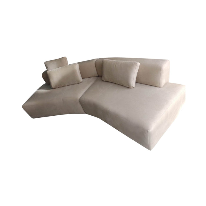 Sofá vitoria 4 puestos beige tela tribeca anti fluidos 300x100x70 cm