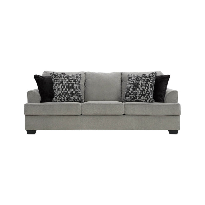 Sofá santorini 4 puestos gris tela anti fluidos 236x104x99 cm