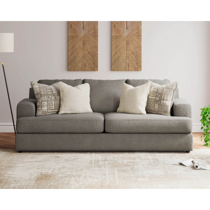 Sofá dafne 4 puestos gris tela anti fluidos 243x101x99 cm