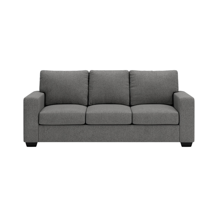 Sofá berlín 3 puestos gris tela anti fluidos 215x96x93 cm