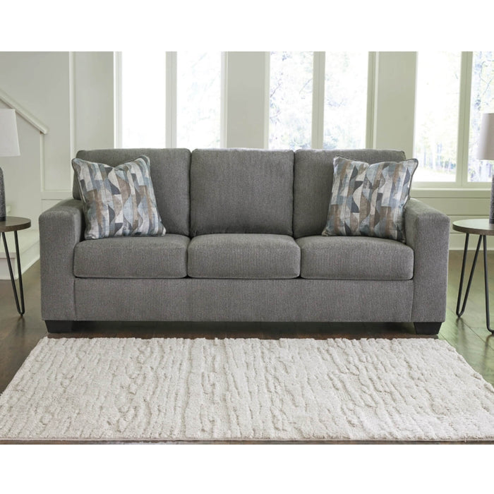 Sofá berlín 3 puestos gris tela anti fluidos 215x96x93 cm