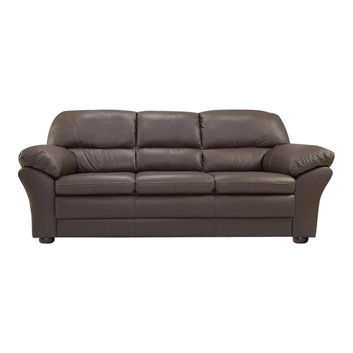 Sofá diamond 2 puestos marrón cuerina 180x85x85 cm