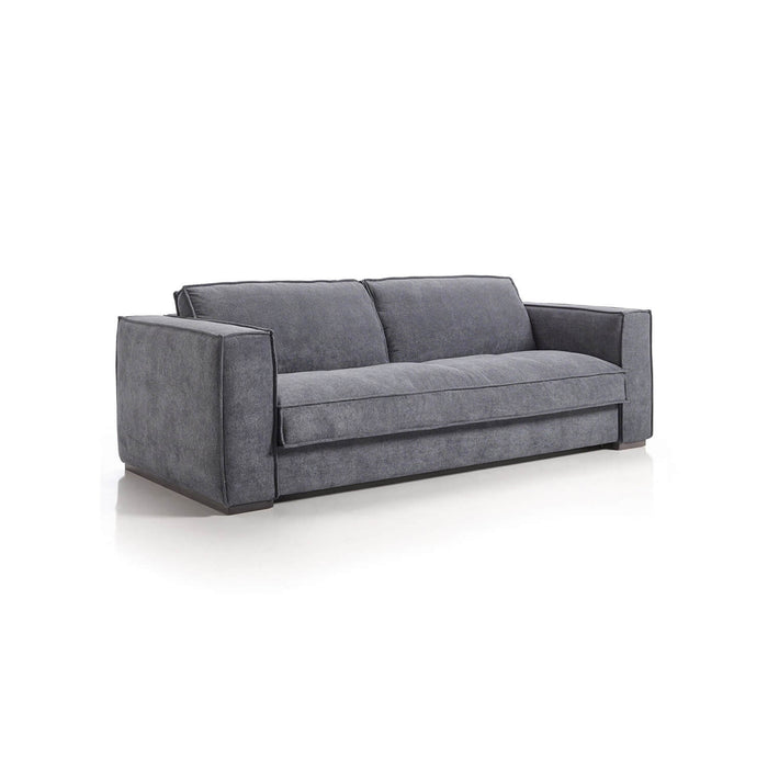 Sofá gourav 2 puestos gris tela anti fluidos 175x85x80 cm