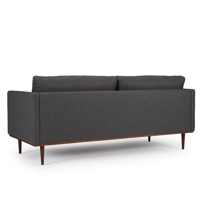 Sofá iron 3 puestos gris tela anti fluidos 201x85x75 cm