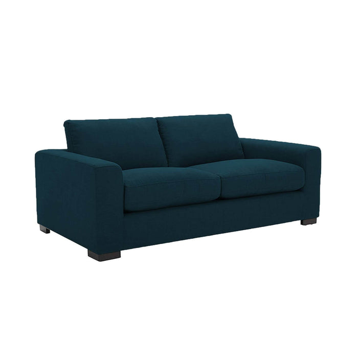 Sofá king 3 puestos azul tela anti fluidos 200x90x80 cm