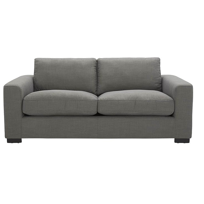 Sofá king 3 puestos gris tela anti fluidos 200x90x80 cm