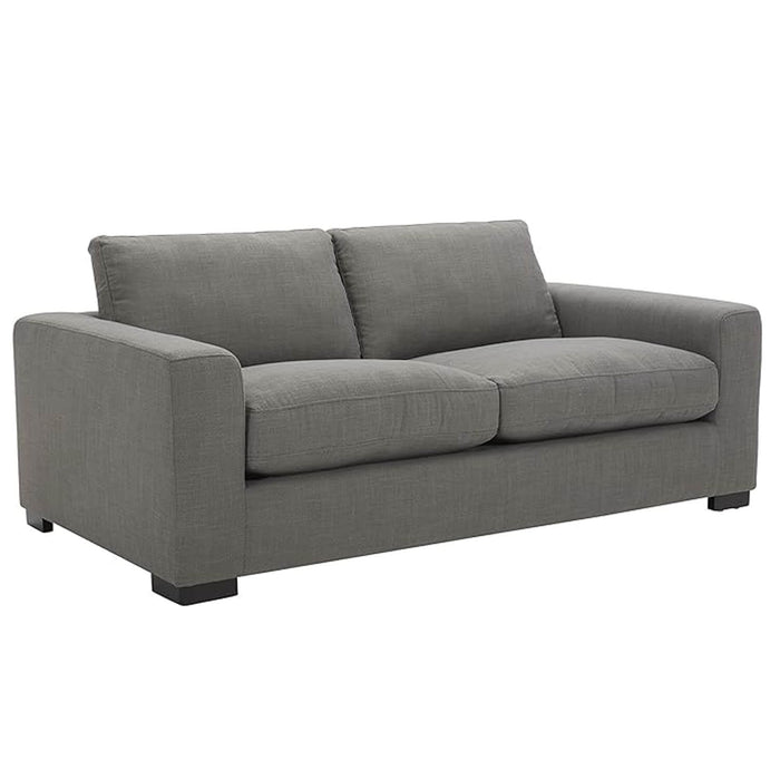 Sofá king 3 puestos gris tela anti fluidos 200x90x80 cm