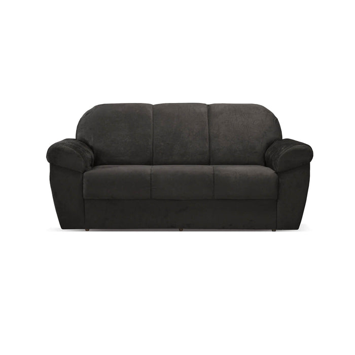 Sofá mael 3 puestos color marrón en tela pet friendly anti fluidos 185x88x75 cm