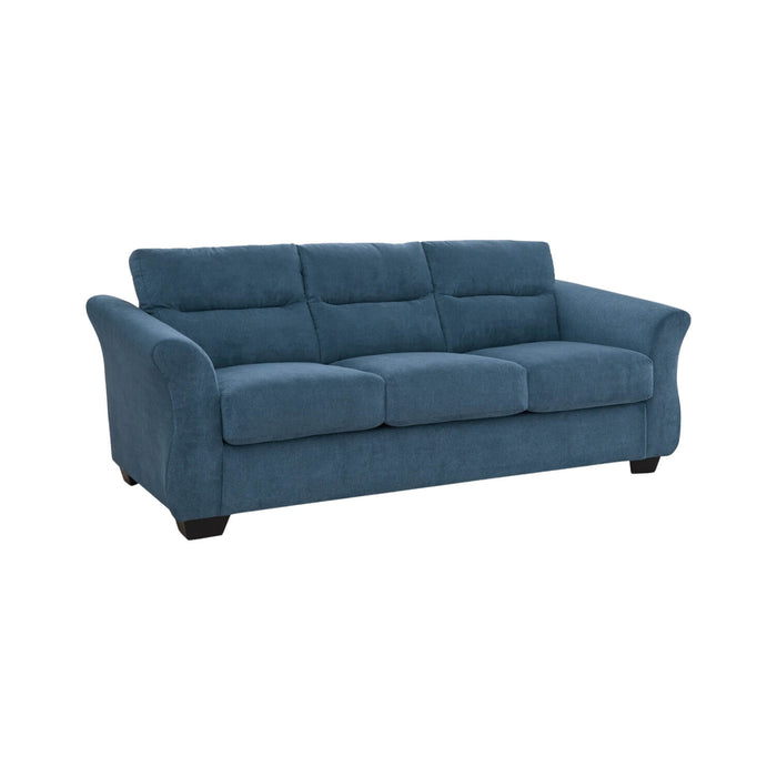 Sofá paris 3 puestos azul tela anti fluidos 223x96x93 cm