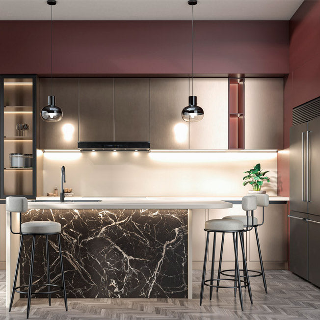 Tablero aglomerado melamina Burdeos estándar marca Pelikano