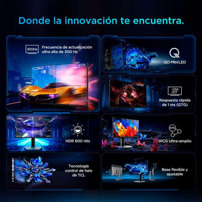 tecnologia computacion monitor 25 pulgadas g64 mini led tcl 25g64 mp madecentro
