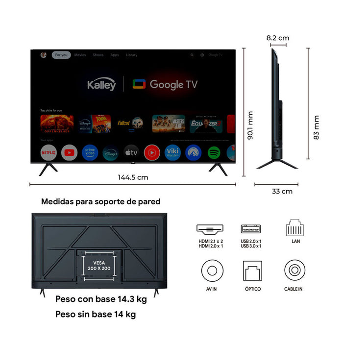 tecnologiatelevisorkalley65inmaxled4kuhdsmarttvgoogle65g31565g315madecentro