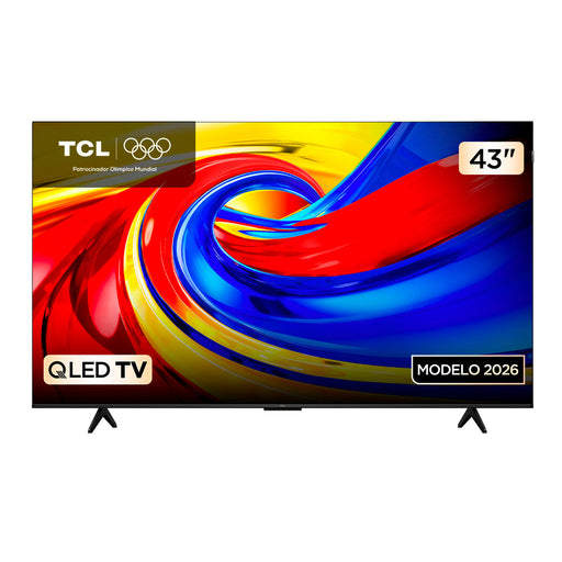 tecnologia tv y video televisor 43 pulgadas p7l 4k qled tcl madecentro