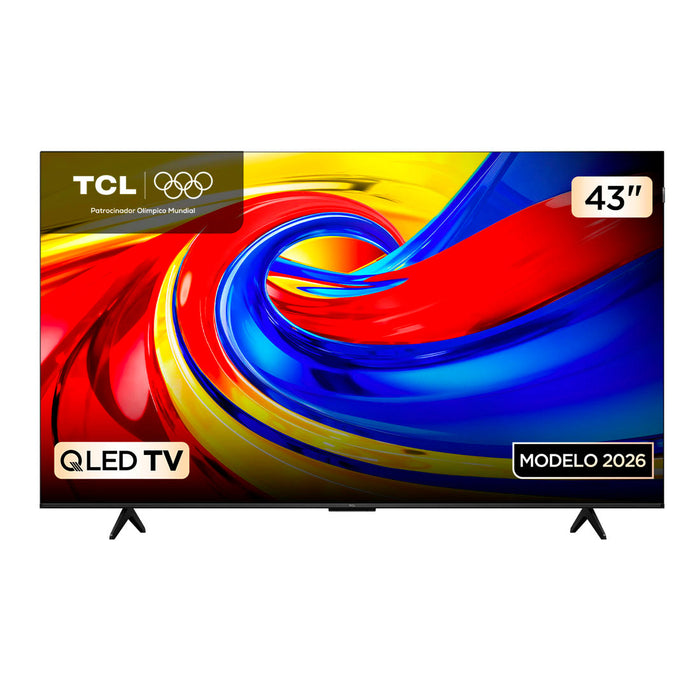 tecnologia tv y video televisor 43 pulgadas p7l 4k qled tcl madecentro