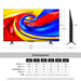 tecnologia tv y video televisor 43 pulgadas p7l 4k qled tcl madecentro