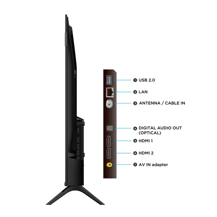 tecnologia tv y video televisor tcl 43s5k qled fhd de 43 pulgadas madecentro