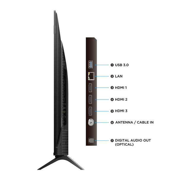 Televisor de 43" QLED 4k UHD