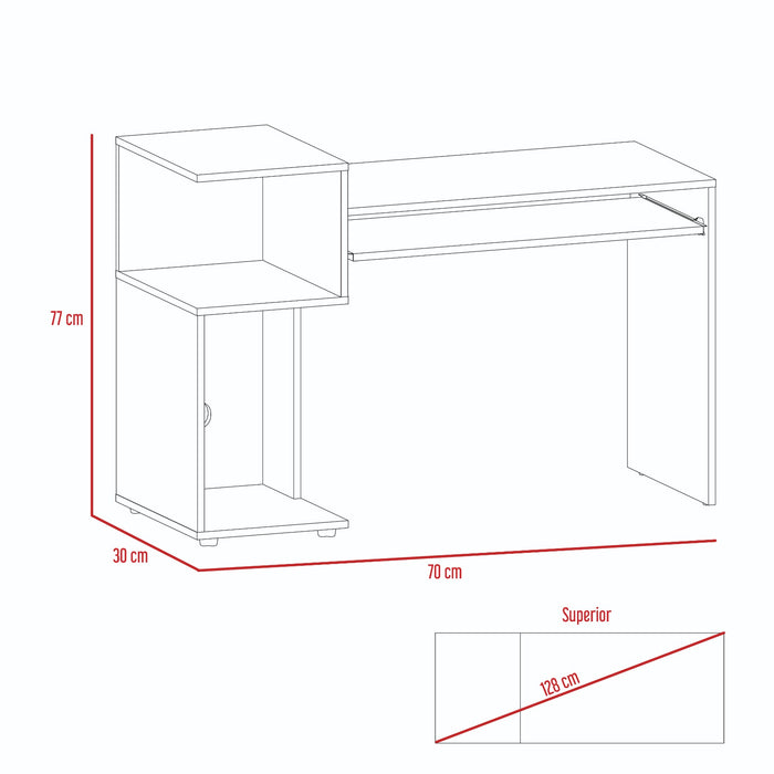 Combo para oficina galicia, incluye escritorio y biblioteca