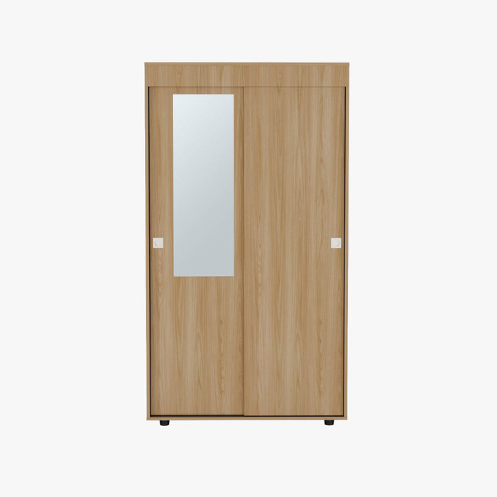 Closet Angelo, Fresno Europeo y Wengue, con Dos Puertas Corredizas