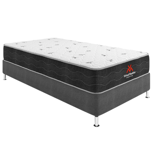 Combo Para Habitación Bentor, Incluye Base Cama Sencilla y Colchón