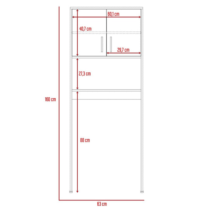 Gabinete de Baño Apolis, Miel, Ideal Para Ahorrar Espacio X2