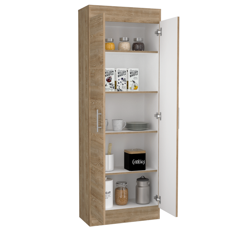 Alacena Barlovento, Miel, Cuenta con Cinco Entrepaños y Dos Puertas Batientes